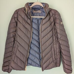 Michael Kors Women's Charcoal Puffer Jacket